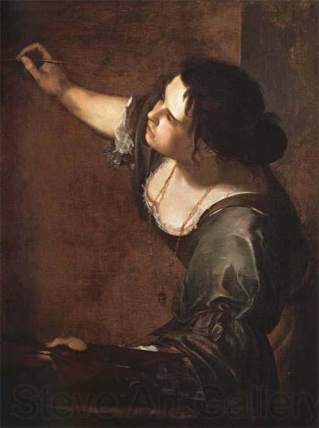 Artemisia gentileschi Self-Portrait as an Allegory of Painting Norge oil painting art